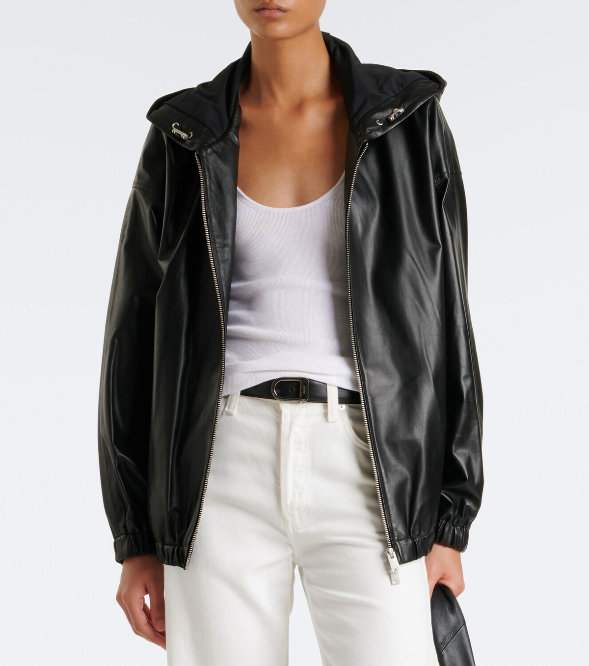 Arma Guisy hooded leather jacket