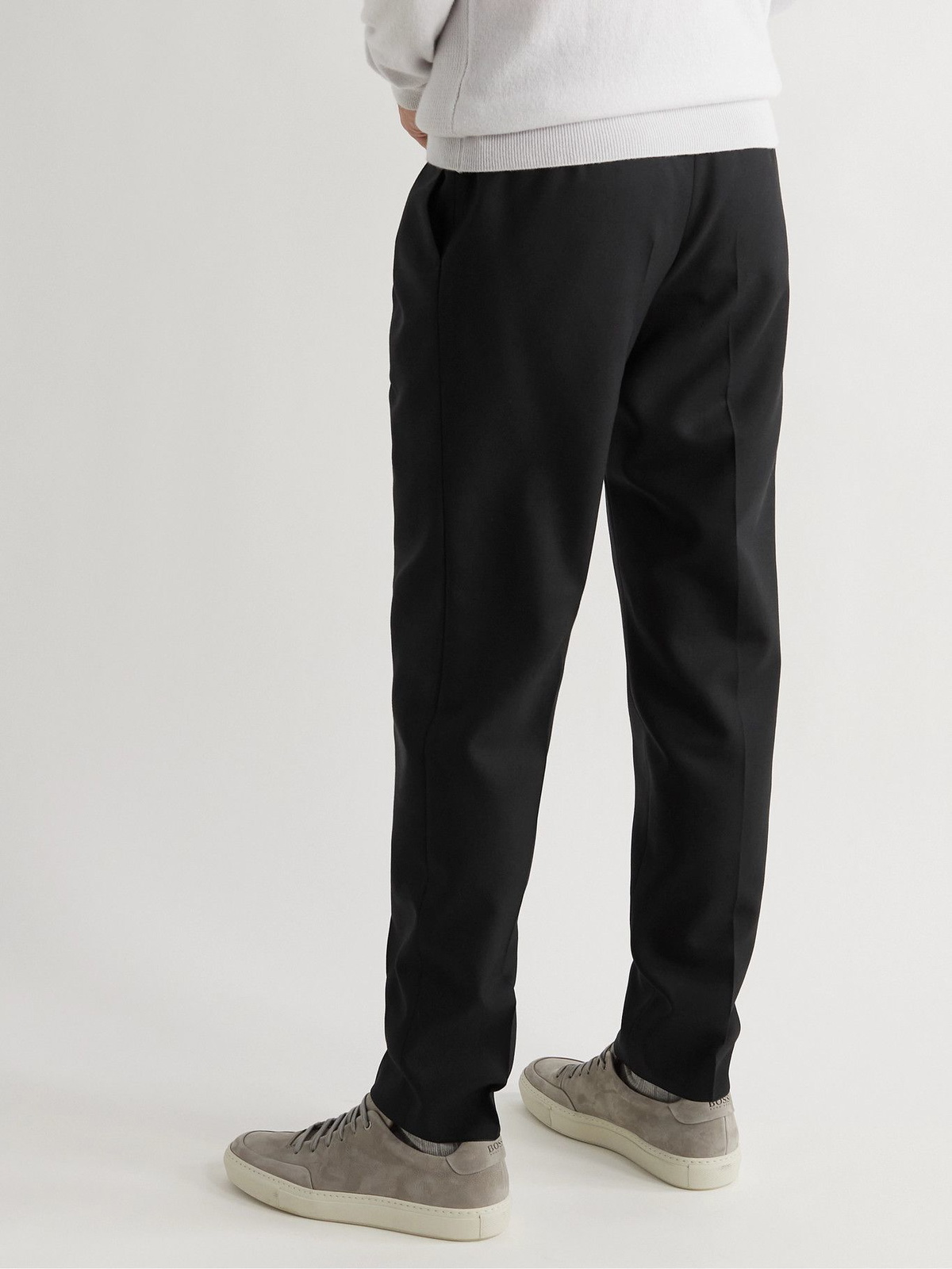 BOSS - Relaxed-fit trousers in virgin wool with front pleats