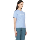 Burberry Blue Logo Cotton T-shirt