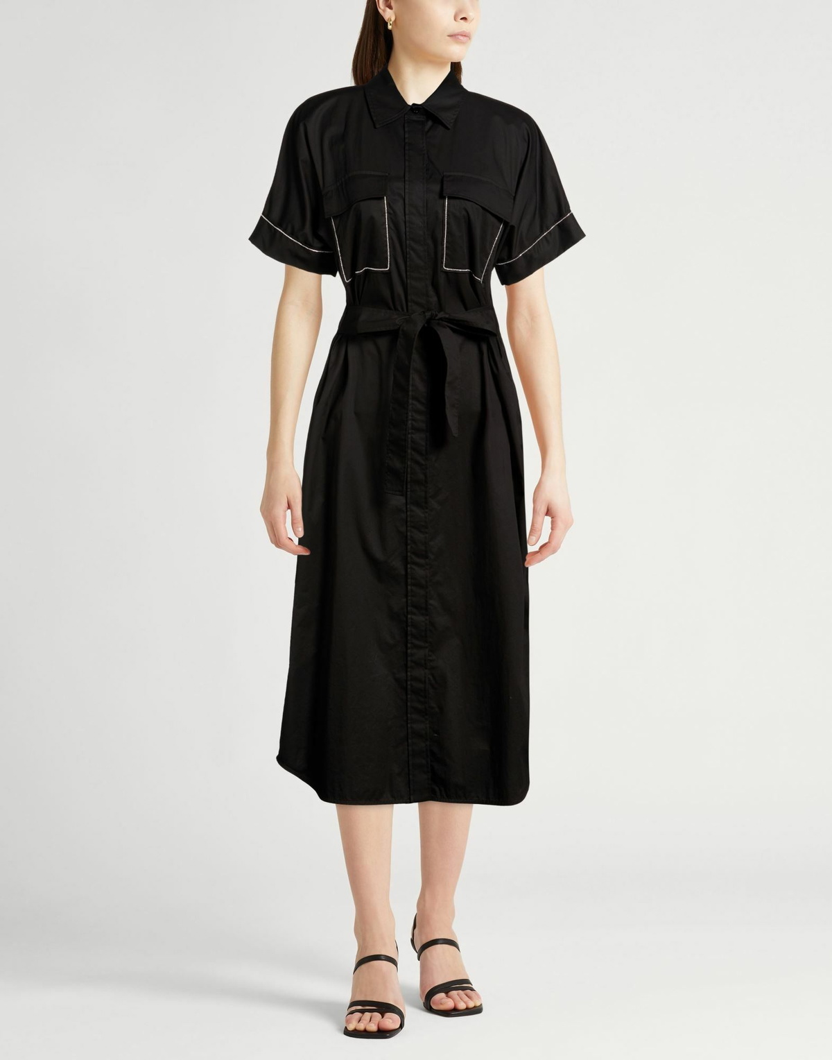 Peserico Womens Midi dress in Black