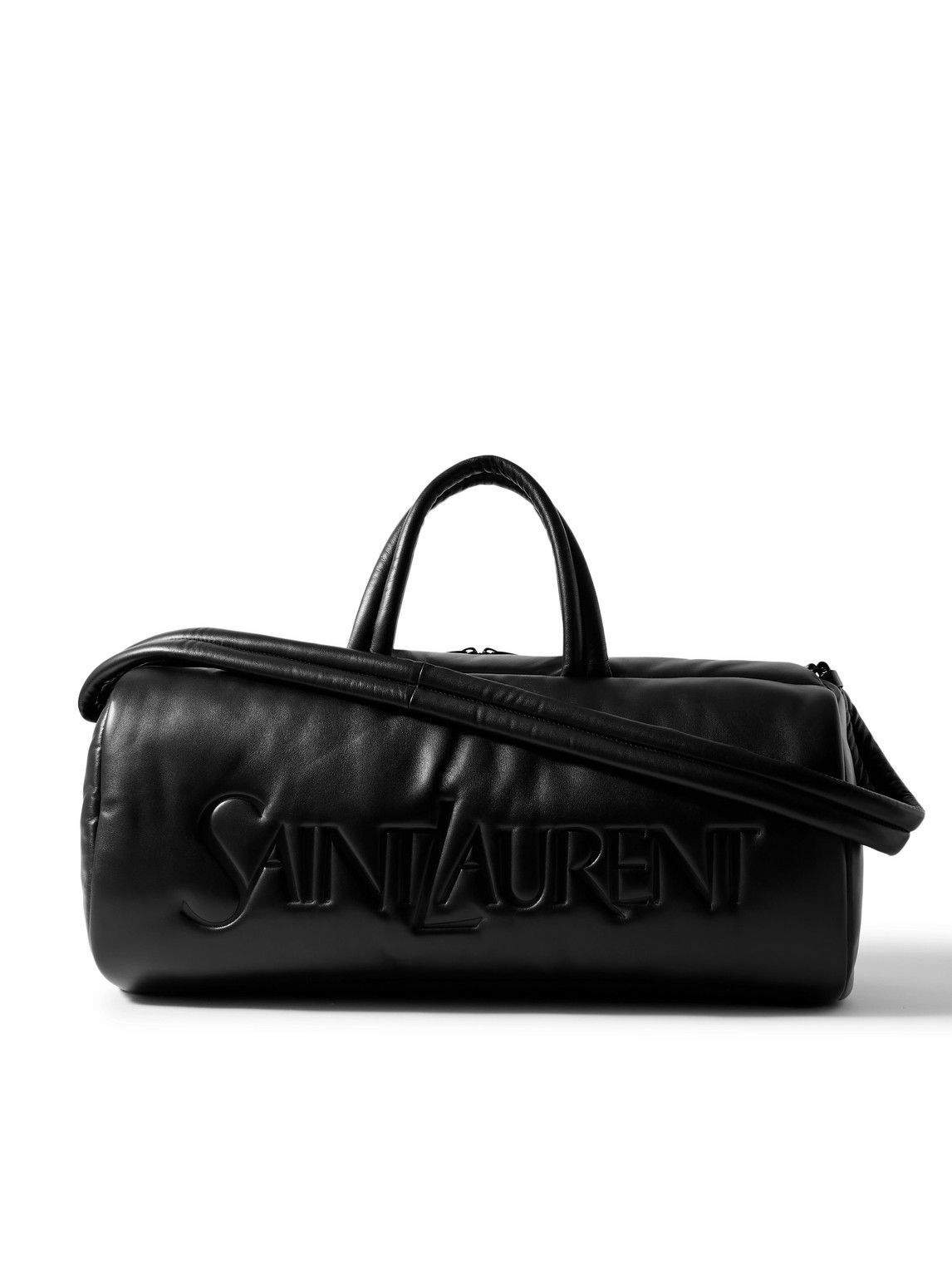 SAINT LAURENT - Nuxx Logo-Embroidered Corduroy Duffle Bag Saint
