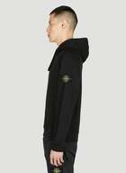 Stone Island - Compass Patch Hooded Sweatshirt in Black