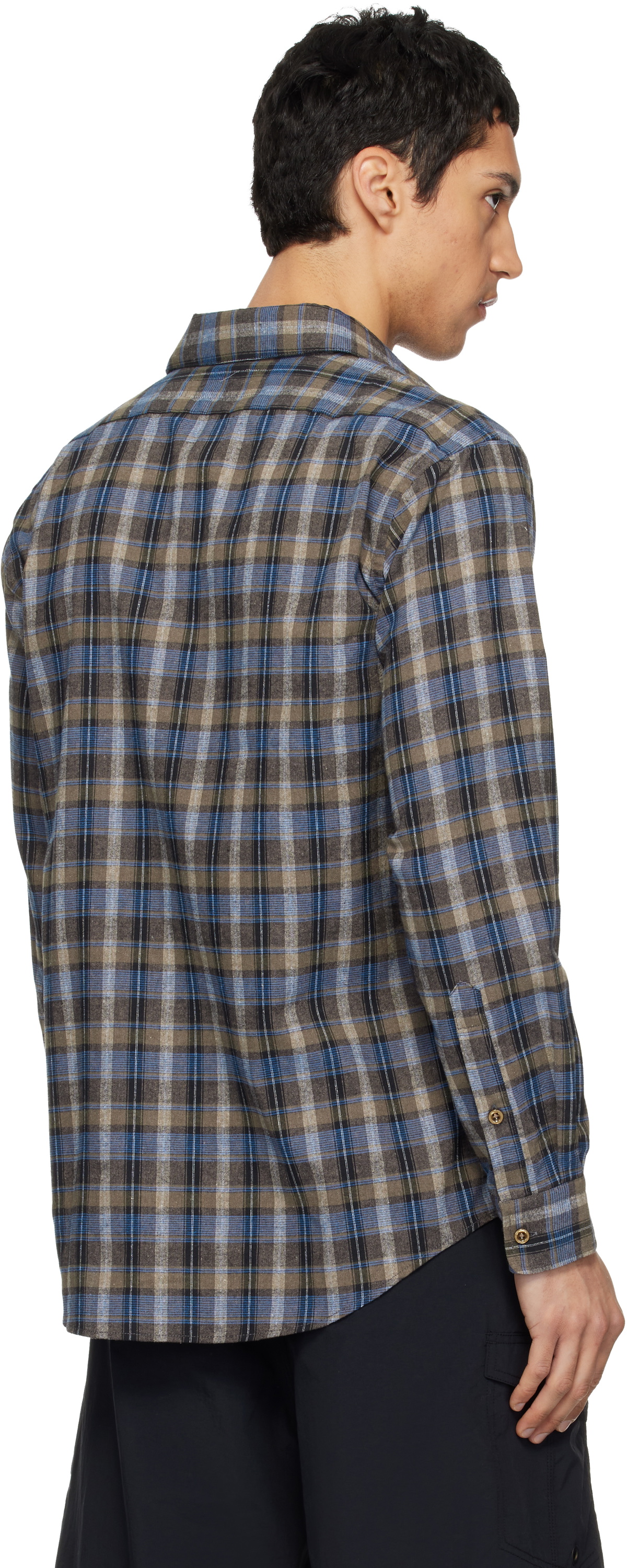 ERL Gray & Blue Check Shirt