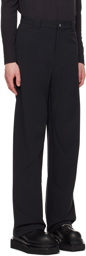 Uncertain Factor Black Roll Trousers