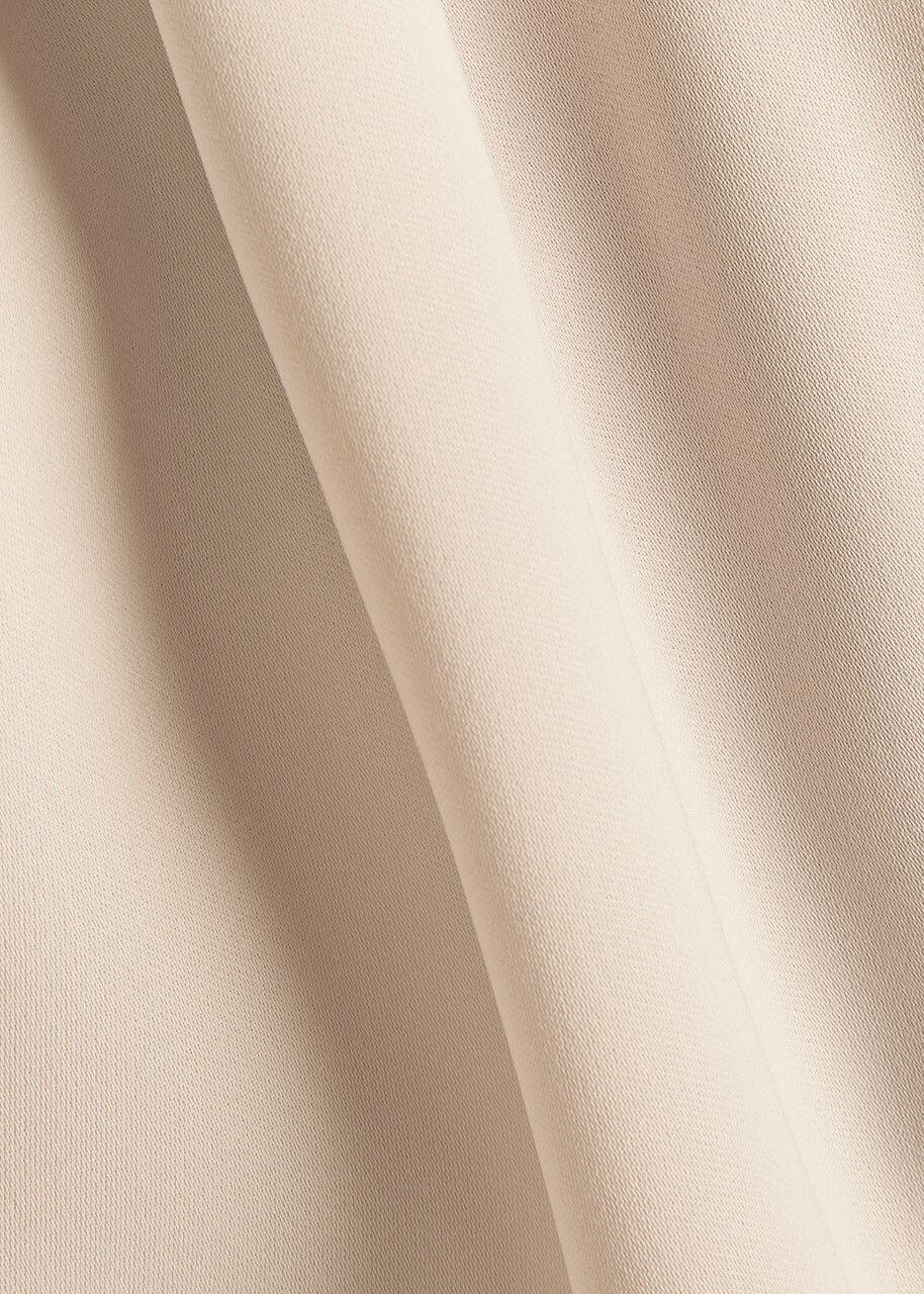 Herno V-neck Satin-crepe top Cream
