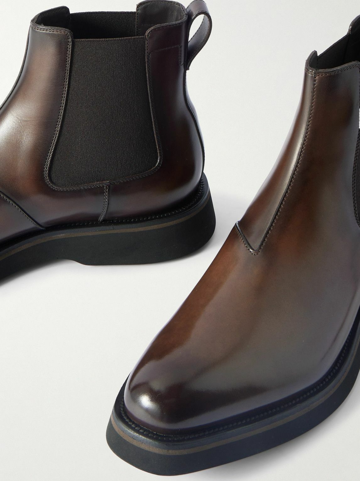 Berluti - Alessio Venezia Leather Chelsea Boots - Brown