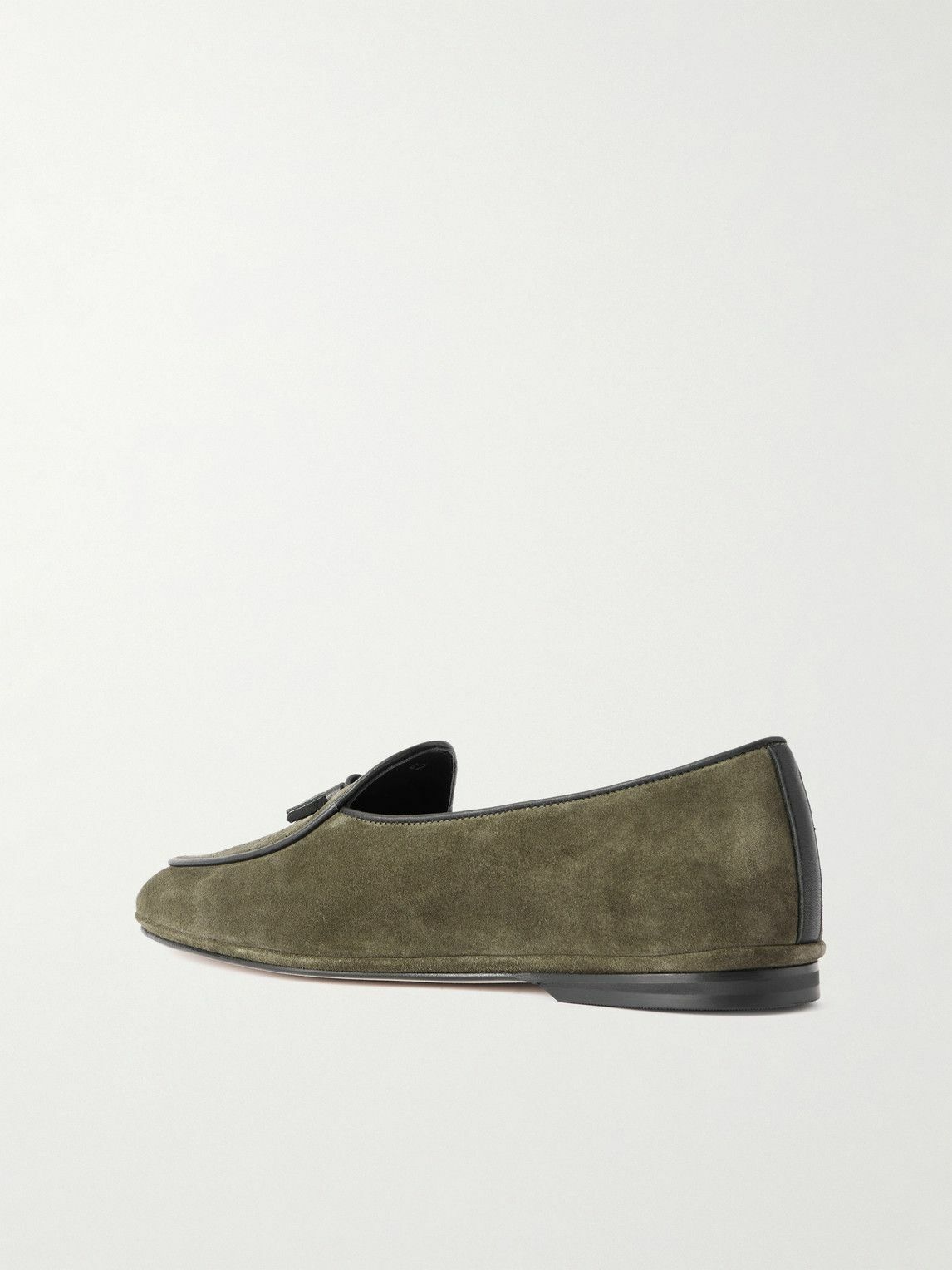 Rubinacci - Marphy Tasseled Suede Loafers - Green