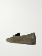Rubinacci - Marphy Tasseled Suede Loafers - Green