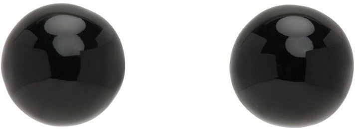 Photo: Dries Van Noten Black Ball Earrings