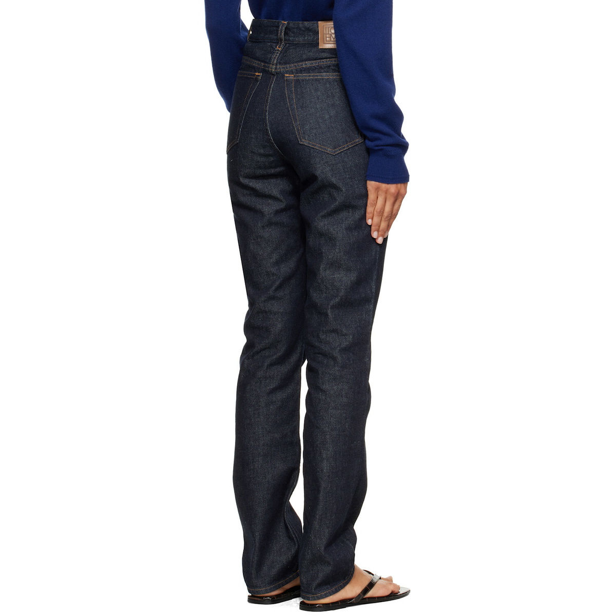TOTEME Navy High Slim Denim Jeans