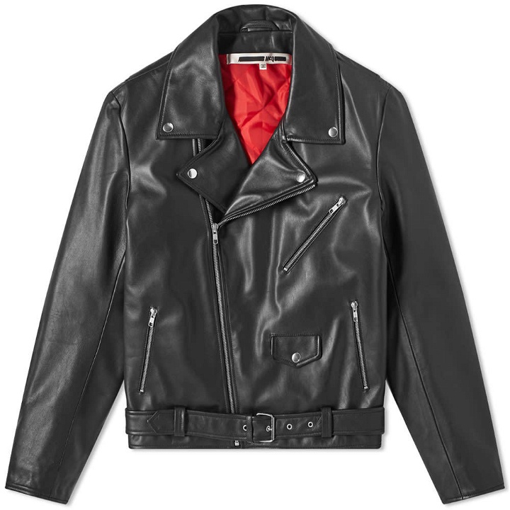 Photo: McQ Alexander McQueen Gang Leather Biker Jacket