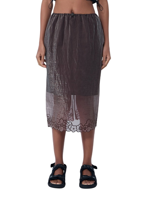 Photo: Cecilie Bahnsen Embroidered Sheer Overlay Skirt