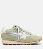 Golden Goose Running Marathon suede-trimmed sneakers