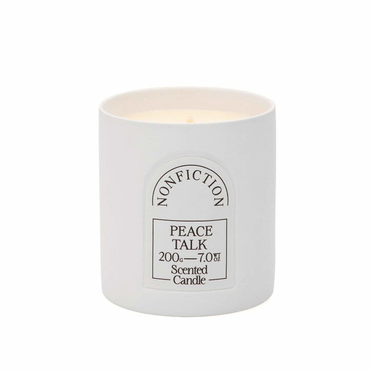 Photo: Nonfiction Peace Talk Scented Candle 