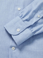 Anderson & Sheppard - Cotton and Cashmere-Blend Shirt - Blue