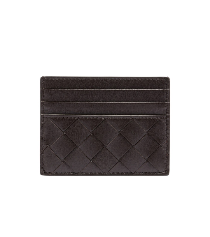 Photo: Bottega Veneta Intrecciato leather card holder