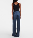 The Sei High-rise silk wide-leg pants