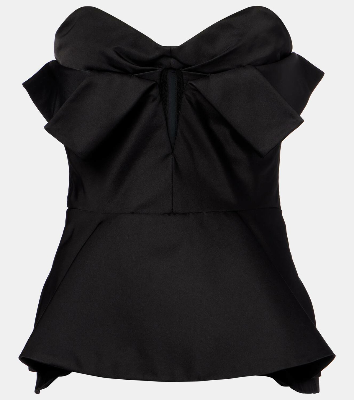 McQueen Bow-detail corset top