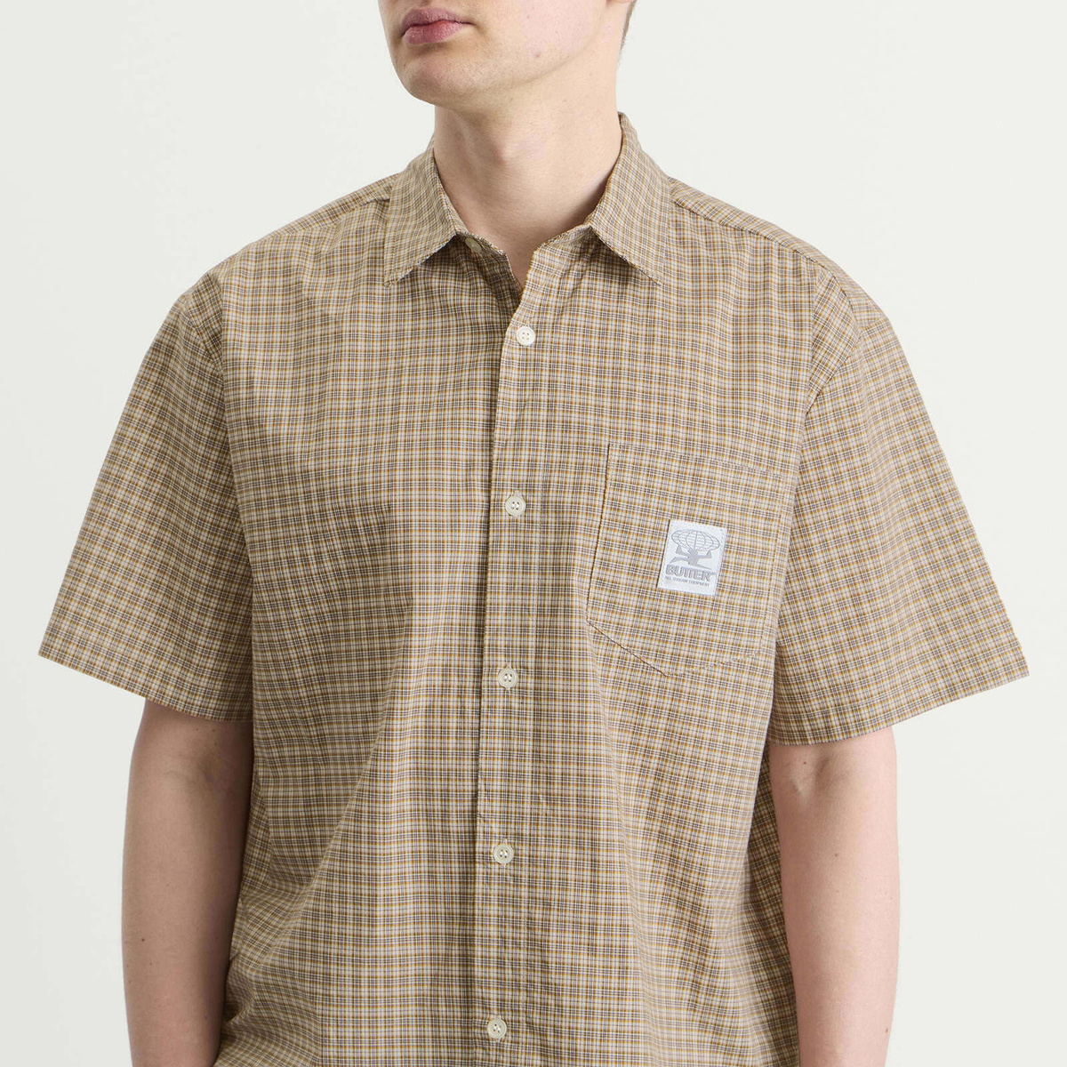 Butter Goods Men's Equipment Shirt in Tan/Mustard