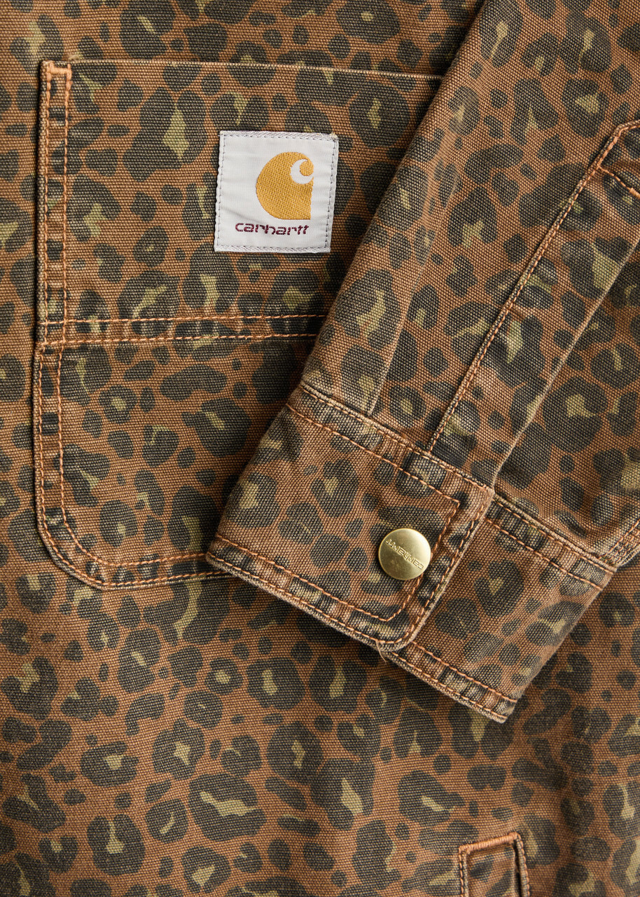 Carhartt Wip Conro Leopard-print Canvas Overshirt Brown Carhartt WIP