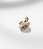 David Yurman Puffy Heart Amulet 18kt gold (750/1000) pendant with diamonds