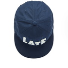 Late Checkout LATE 6 Panel Cap in Navy