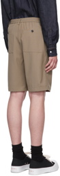 AMI Alexandre Mattiussi Taupe Wool Shorts