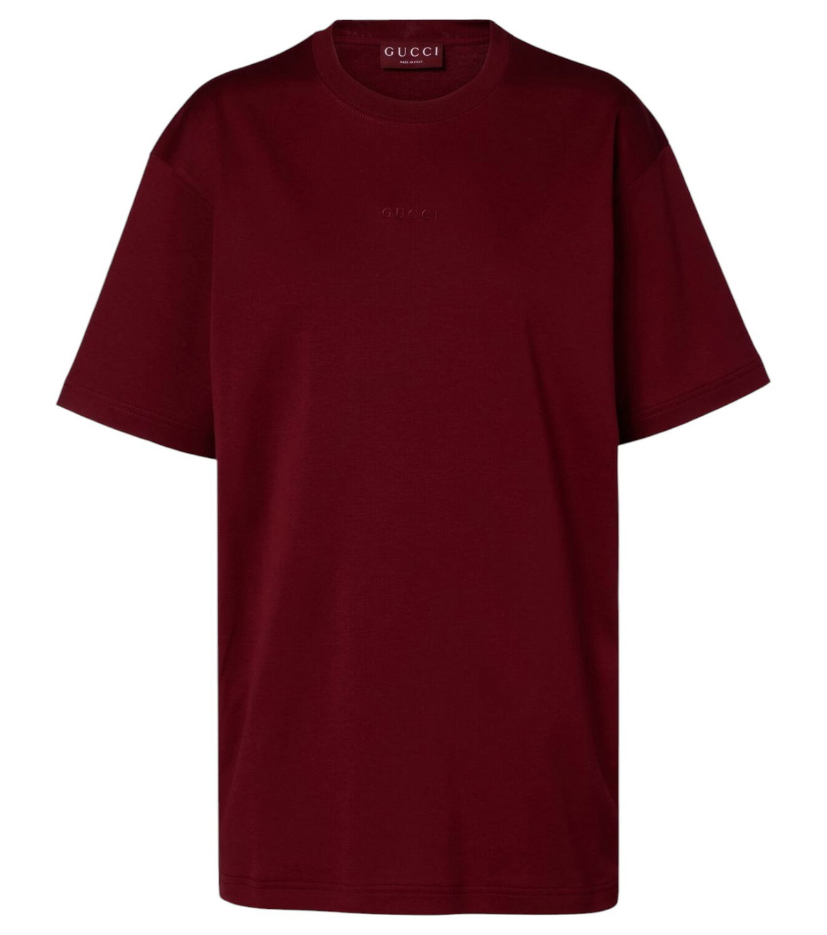 Tシャツ・カットソー GUCCI Oversize cotton shirt Oversize washed T-shirt with Gucci logo in white washed