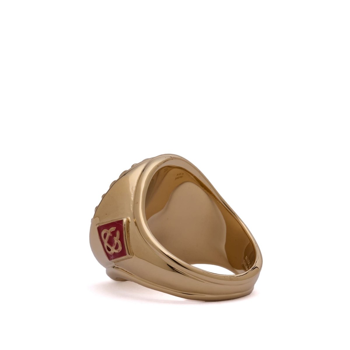 Casablanca Men's Sports Medallion Ring in Brass