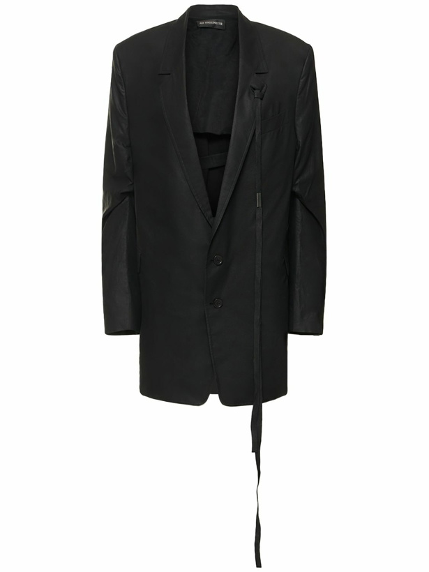 Photo: ANN DEMEULEMEESTER Agnes Waxed Cotton Voile Slouchy Jacket