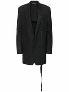 ANN DEMEULEMEESTER Agnes Waxed Cotton Voile Slouchy Jacket