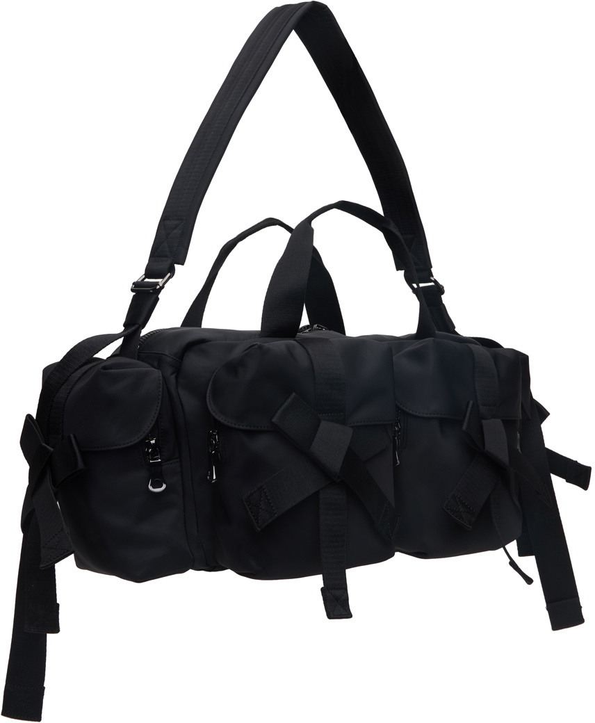 Simone Rocha Black Utility Bow Pocket Travel Bag Simone Rocha
