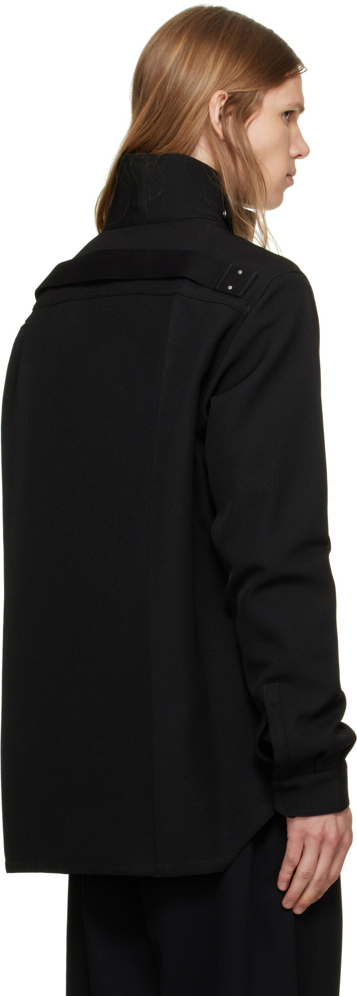 Rick Owens Black Tower Outershirt Jacket