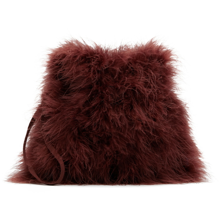 Photo: Yves Salomon Brown Feather Pouch