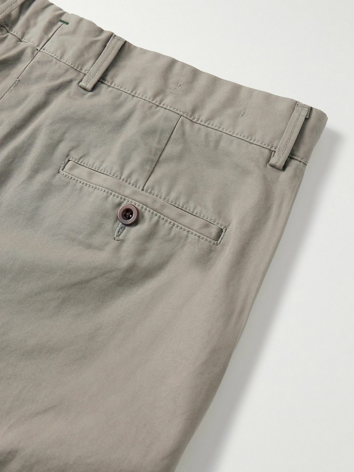Sid Mashburn - Field Slim-Fit Straight-Leg Garment-Dyed Cotton-Twill Chinos - Green