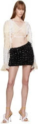 Ester Manas Off-White Ruched T-Shirt