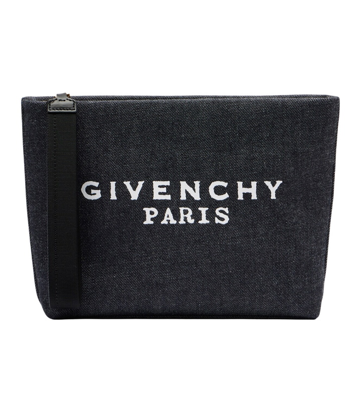 Photo: Givenchy Logo cotton denim pouch