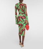 Louisa Ballou Printed cropped cardigan