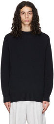 Margaret Howell Navy Saddle Turtleneck