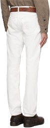RRL White Slim-Fit Jeans