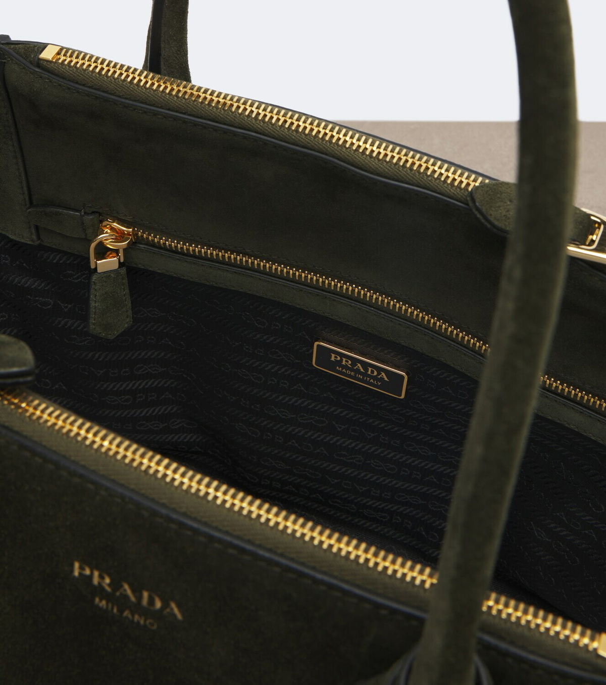 Prada Prada Nova Large suede tote bag