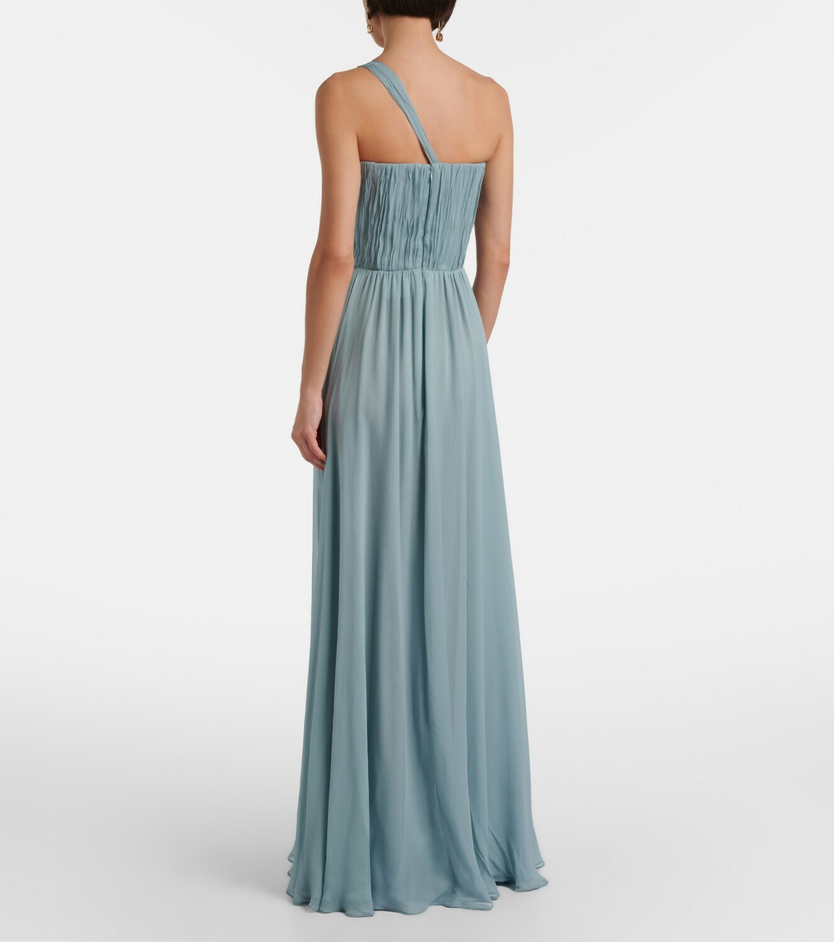 The New Arrivals Ilkyaz Ozel Sahra embellished draped silk gown