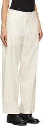 Y's Off-White Work Trousers
