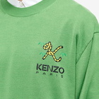 Kenzo Men's Tiger K Logo Crew Knit in Grass Green