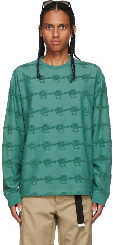 Photo: Brain Dead Green Running Head Long Sleeve T-Shirt