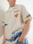 Human Made - Camp-Collar Printed Poplin Shirt - White