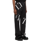 Valentino Black VLTN Macrogrid Lounge Pants