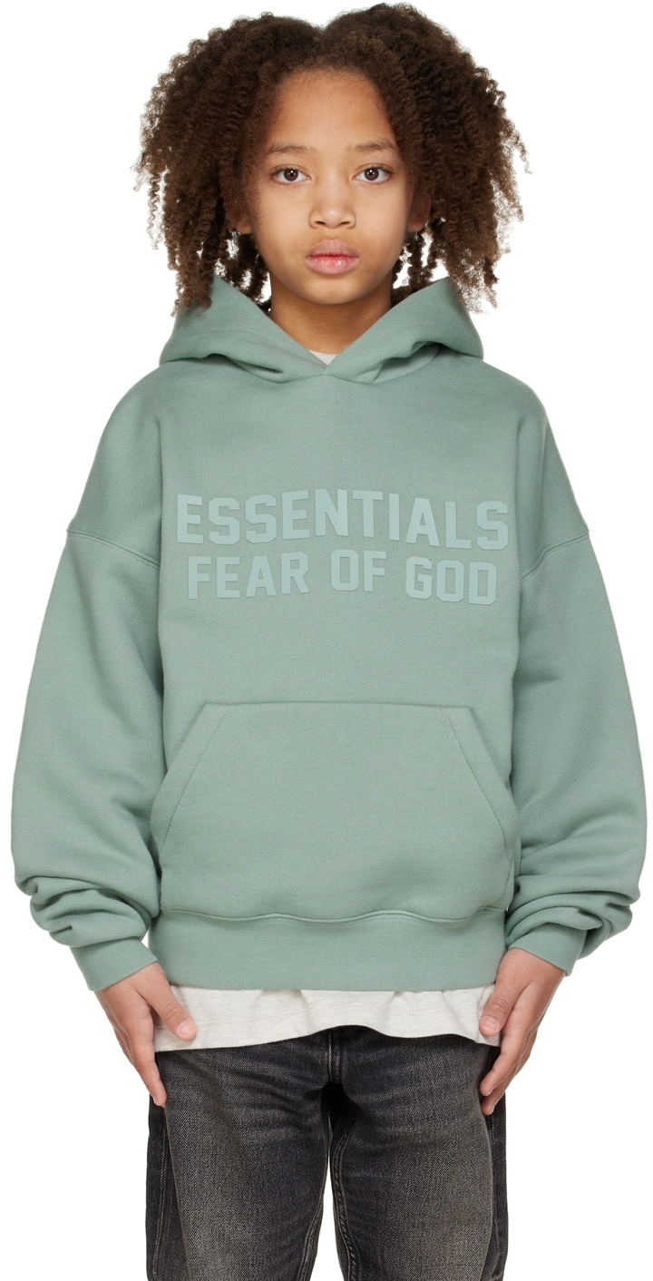 Essentials Kids Blue Bonded Hoodie