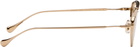 Jil Sander Gold Oliver Peoples 'Edition 5' Aviator Sunglasses