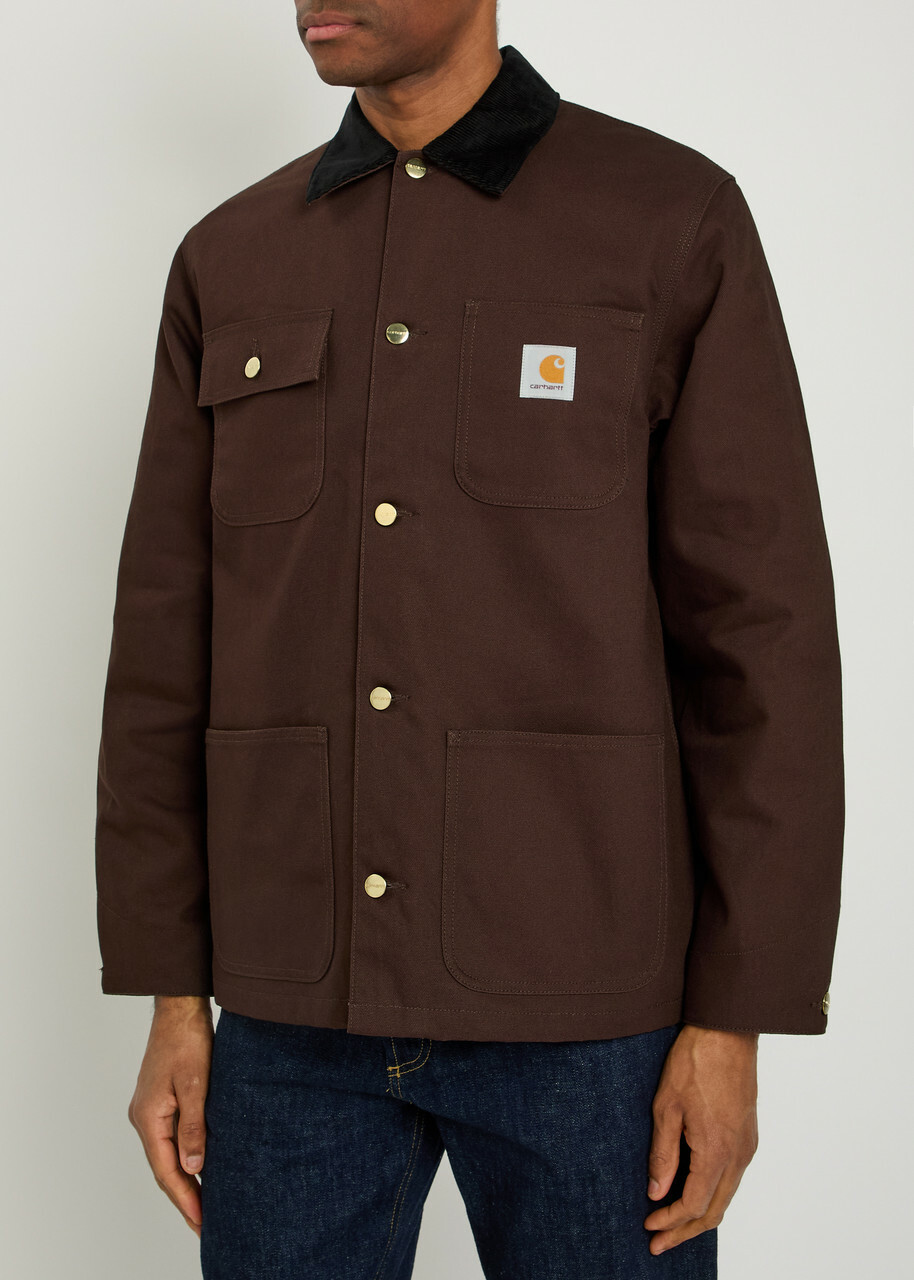 Carhartt Wip Michigan Canvas Jacket Burgundy
